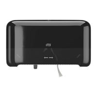 Диспенсер Tork OptiServe Elevation на 2 рулони туалетного паперу без втулки, чорний